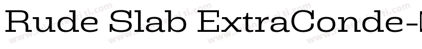 Rude Slab ExtraConde字体转换